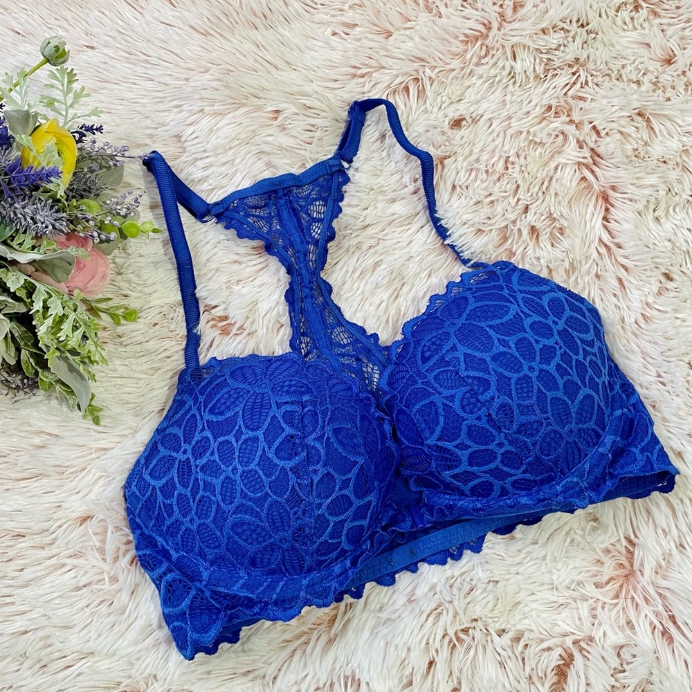 Victoria's Secret Royal Blue Lace Bralette